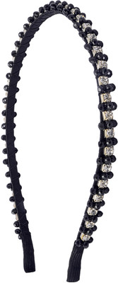 The Ethnic Wears Metal Alloy, Silk Covered, Beeds, Crystal & CZ Stones, etc. Hair Band(Black)
The Ethnic Wears Metal Alloy, Silk Covered, Beeds, Crystal & CZ Stones, etc. Hair Band(Black)