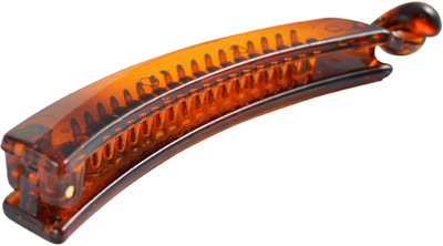 Sarah Plain Banana Clip(Brown)