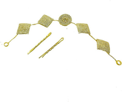 AccessHer Stone Studded wedding and Party Fancy Premium Quality Tiara With Pin Hair Accessories For Women&Girls (Gold) Head Band(Gold)
AccessHer Stone Studded wedding and Party Fancy Premium Quality Tiara With Pin Hair Accessories For Women&Girls (Gold) Head Band(Gold)