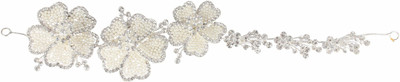 Pink Rose Princess Charm Hair Chain(White)