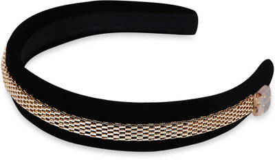 Hair Drama Company Chain Hairband Head Band(Gold)