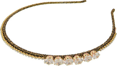 My DT Lifestyle STONE STUDD PARTYWEAR METAL Hair Band(Gold) 
My DT Lifestyle STONE STUDD PARTYWEAR METAL Hair Band(Gold)
