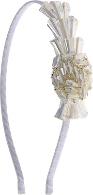The Ethnic Wears Metal Alloy, Silk Covered, Beeds, Crystal & CZ Stones, etc. Hair Band(White)
The Ethnic Wears Metal Alloy, Silk Covered, Beeds, Crystal & CZ Stones, etc. Hair Band(White)