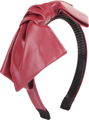 Fayon Contemporary Statement Red Bowknot Hair Band(Red)