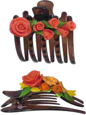 Advanc Hotline Porcelain clay work fancy banana clip (Combo of 2) Hair Clip(Multicolor)
Advanc Hotline Porcelain clay work fancy banana clip (Combo of 2) Hair Clip(Multicolor)