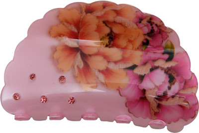 Taj Pearl Designer Hair Clip(Pink)