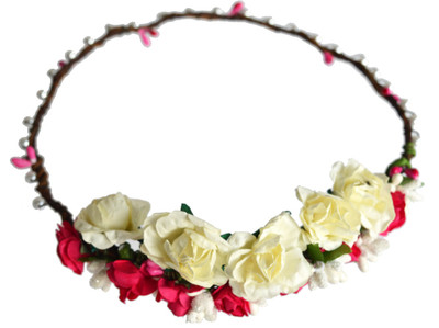 Paperiva Tiara Head Band(Red, White)