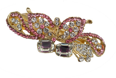 Taj Pearl Designer Hair Clip(Gold)