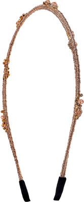 The Ethnic Wears Metal Alloy, Silk Covered, Beeds, Crystal & CZ Stones, etc. Hair Band(Gold)
The Ethnic Wears Metal Alloy, Silk Covered, Beeds, Crystal & CZ Stones, etc. Hair Band(Gold)