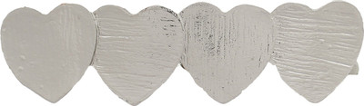 Blueberry Heart Shaped Hair Clip(Silver)