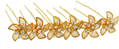 One Personal Care Rich and Royale Diamond Studded Gold Plated Flowery Juda U Fashioner Hair Pin, Hair Accessory Set, Back Pin(Gold)
One Personal Care Rich and Royale Diamond Studded Gold Plated Flowery Juda U Fashioner Hair Pin, Hair Accessory Set, Back Pin(Gold)