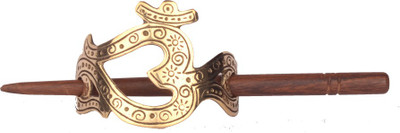 Trinketbag The Om Hair Clip(Gold, Brown)