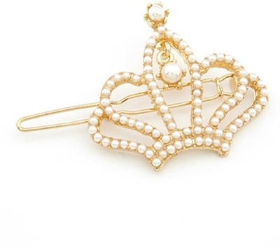 Crunchy Fashion Crown Hair Pin(White)