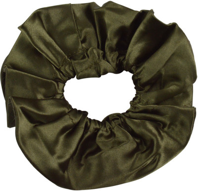 Sarah Silk Layers Rubber Band(Green)