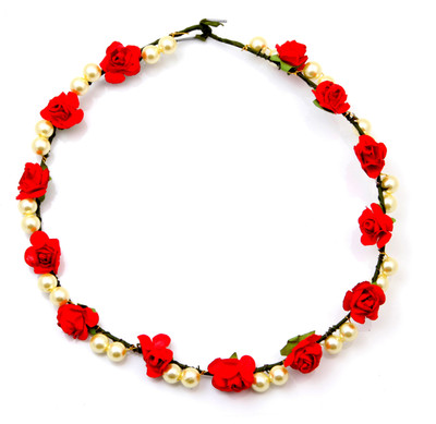 Sanjog Flower And Pearl Tiara/Crown For Wedding Party Beach For Women Girls Head Band(Red)
Sanjog Flower And Pearl Tiara/Crown For Wedding Party Beach For Women Girls Head Band(Red)