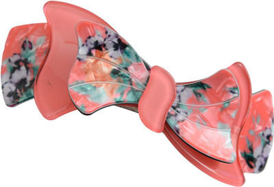 Taj Pearl Designer Hair Clip(Orange)