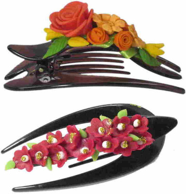 Advanc Hotline Porcelain clay work fancy banana clip (Combo of 2) Hair Clip(Multicolor)
Advanc Hotline Porcelain clay work fancy banana clip (Combo of 2) Hair Clip(Multicolor)