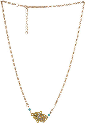 Fayon Fatima Hand Charm Hair Chain(Gold)