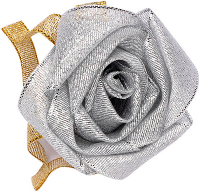 NeedyBee Rose Hair Clip(Silver)