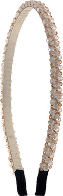 The Ethnic Wears Metal Alloy, Silk Covered, Beeds, Crystal & CZ Stones, etc. Hair Band(White)
The Ethnic Wears Metal Alloy, Silk Covered, Beeds, Crystal & CZ Stones, etc. Hair Band(White)
