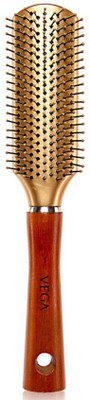 Vega Premium Collection Hair Brush - Flat (Golden)
