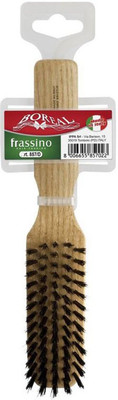 Boreal Plastic Hair Brush Pins Plastic Hanger Wood Line Ash-Wood Handle