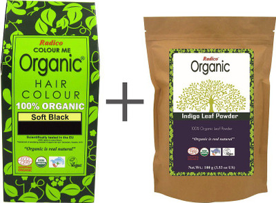 Radico Color Me Organic Soft Black Hair Color + Indigo Powder Hair Color(Soft Black)
Radico Color Me Organic Soft Black Hair Color + Indigo Powder Hair Color(Soft Black)