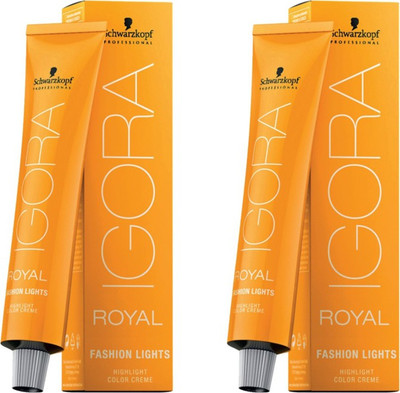 Schwarzkopf Igora Royal Cream Fashion Lights Pack of 2 Hair Color(Gold Copper L-57)
Schwarzkopf Igora Royal Cream Fashion Lights Pack of 2 Hair Color(Gold Copper L-57)