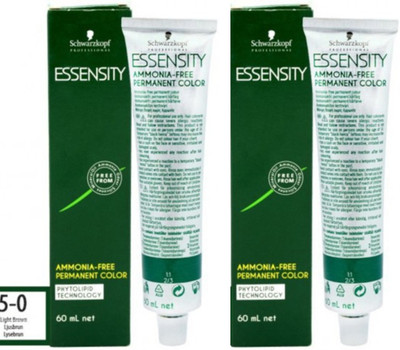 Schwarzkopf Essensity Ammonia Free Permanent Pack of 2 Hair Color(5-0 Light Brown)
Schwarzkopf Essensity Ammonia Free Permanent Pack of 2 Hair Color(5-0 Light Brown)