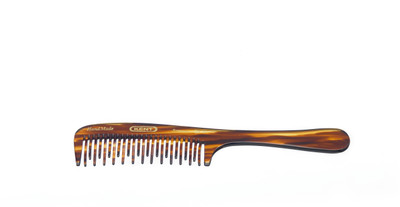 Kent 21T Authentic Handmade Curved Double Row Detangling Comb -195mm