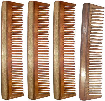 Ginni Marketing Combo of 4 Neem Wood Combs (regular + regular detangler)(7.5 Inches )
Ginni Marketing Combo of 4 Neem Wood Combs (regular + regular detangler)(7.5 Inches )