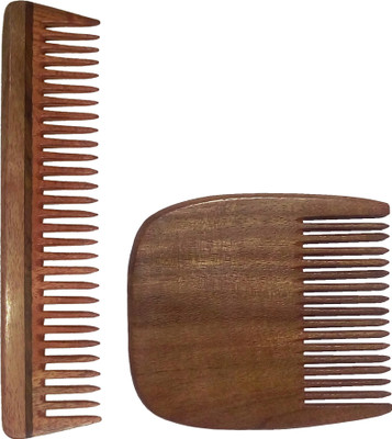 Ginni Marketing Combo of 2 Neem Wood Combs (detangler:regular size-7.5" and regular beard-3.75" )
Ginni Marketing Combo of 2 Neem Wood Combs (detangler:regular size-7.5" and regular beard-3.75" )