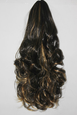 Ritzkart Women Imported Ponytail Extension Wavy Black 22 Inch Hair Extension