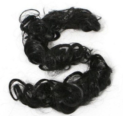 Luv-Li Clip-on Dish Bun Tray Ponytail Black Hair Extension