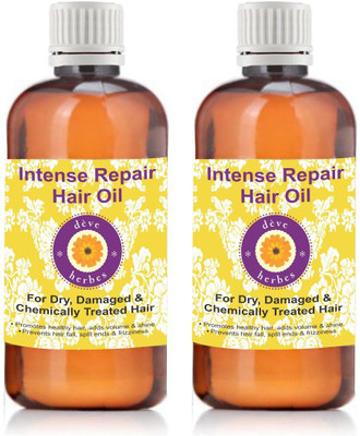 Deve Herbes Intense Repair Pack of Two 100% Natural & Pure Hair Oil(200 ml)
