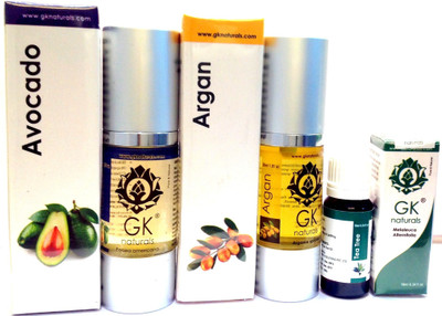 GK Naturals Anti Dandruff Premium Combo- Pack of 3-(Avocado, Argan, Tea Tree Essential) 70ml Hair Oil(70 ml)
GK Naturals Anti Dandruff Premium Combo- Pack of 3-(Avocado, Argan, Tea Tree Essential) 70ml Hair Oil(70 ml)