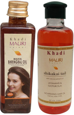 Khadi Mauri Maha Bhringraj 100 ml & Shikakai 210 m.l. Combo Pack Herbal Ayurvedic Hair Oil(310 ml)
Khadi Mauri Maha Bhringraj 100 ml & Shikakai 210 m.l. Combo Pack Herbal Ayurvedic Hair Oil(310 ml)