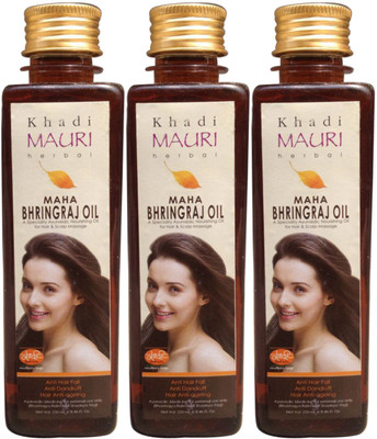 Khadi Mauri Maha Bhringraj Pack of 3 Herbal Ayurvedic 250 ml each Hair Oil(750 ml)
Khadi Mauri Maha Bhringraj Pack of 3 Herbal Ayurvedic 250 ml each Hair Oil(750 ml)