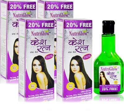 NutriGlow KeshRatan Hair Oil 100ml(Pack Of 4) Hair Oil(100 ml)