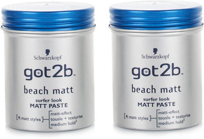 Schwarzkopf Got2B Beach Matt Surfer Look Matt Paste Hair Styler