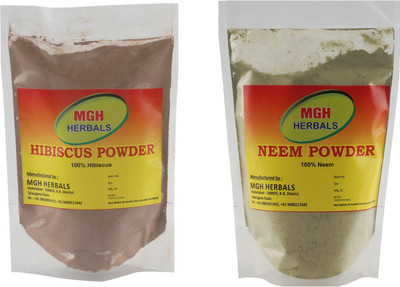 MGH Herbals Hibiscus and Neem Powder Combo(400 g)