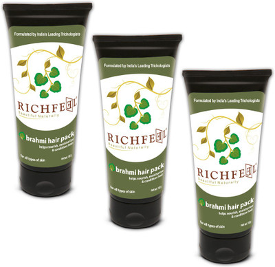 Richfeel Brahmi Hair Pack 100g (Pack Of 3)(300 g)