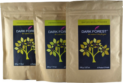 Dark Forest Kaucha,Ashwagandha,Safed Musli Combo(500 g)