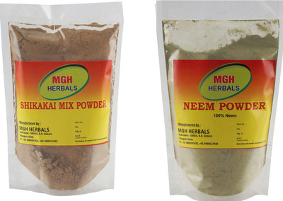 MGH Herbals Shikakai Mix and Neem Powder Combo(400 g)