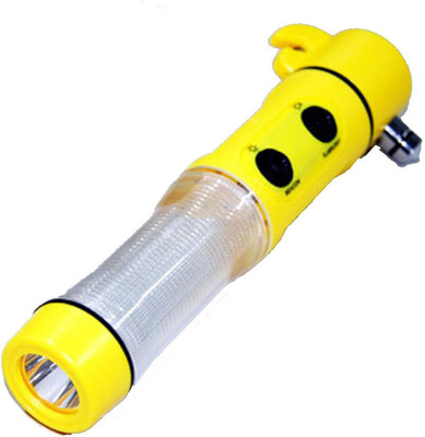 Cierie CARHAM5 Car Tool with LED Emergency Flash Light ,Torch ,Safety Belt Cutter Speciality Speciality Hammer(0.24 kg)