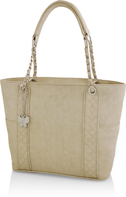 Butterflies Hand-held Bag(Beige)