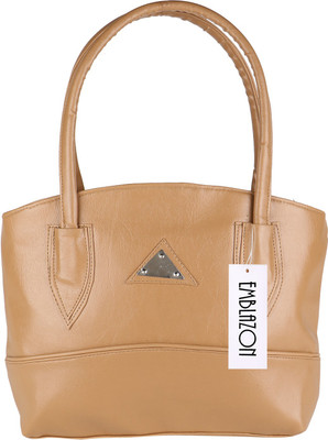 Emblazon Hand-held Bag(Beige)