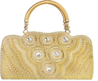 Louise Belgium Hand-held Bag(Gold)