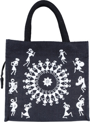 Jute Tree Hand-held Bag(Black)