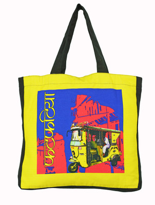 Fatfatiya Tote(Yellow, Red), Red;yellow